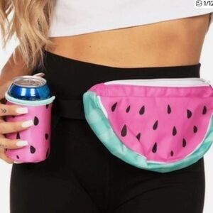 Ulta Beauty Pink and Green Watermelon Bag